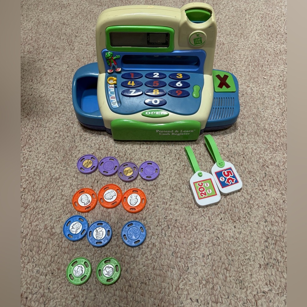2003 Vtg Leap Frog Pretend & Learn Cash Register Play Music Electronic